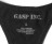 GASP Deep cut tank schwarz M