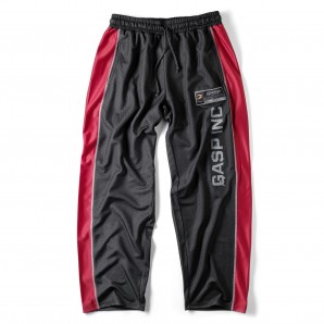 GASP No1 mesh pant schwarz-rot